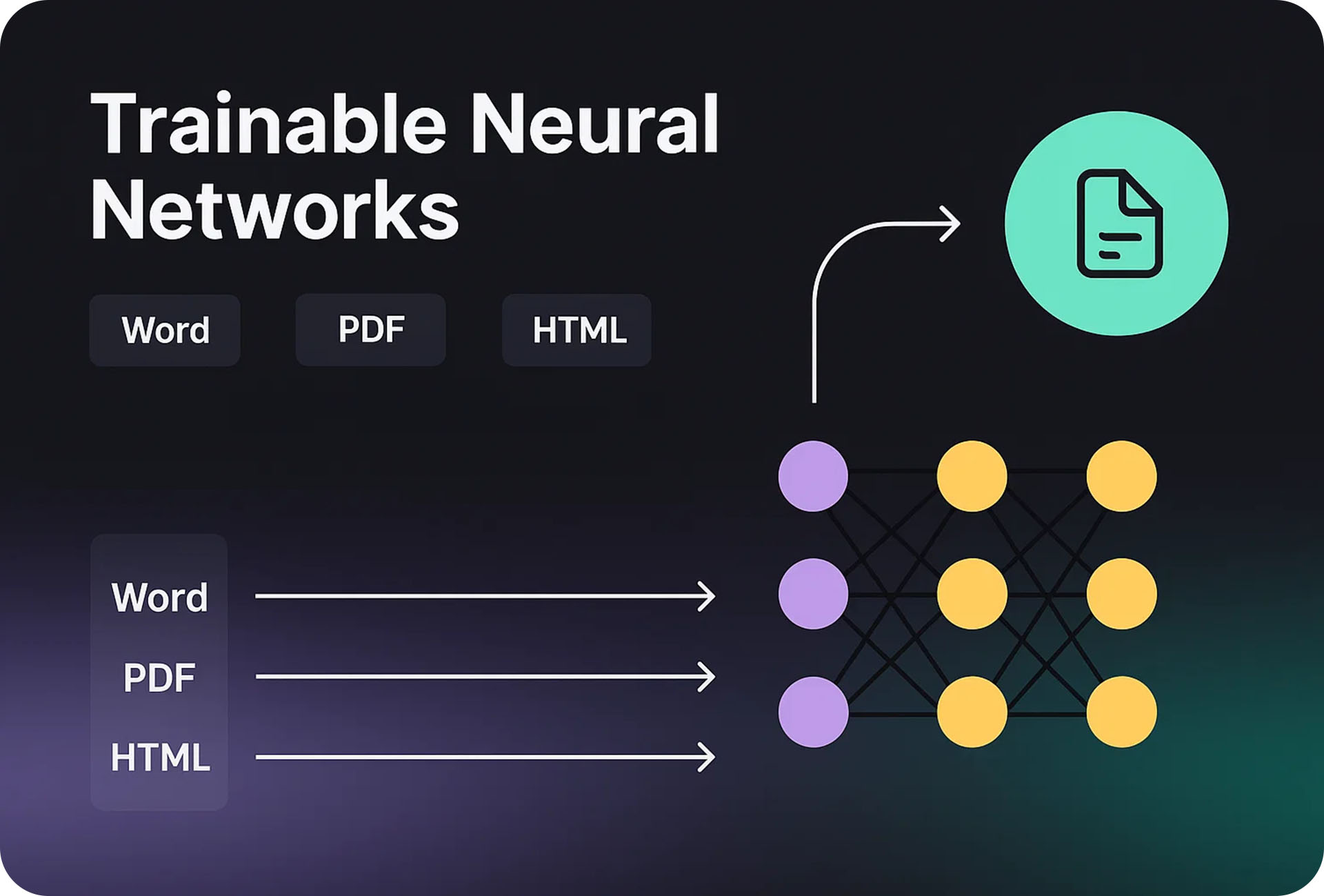 Trainable Neural Networks